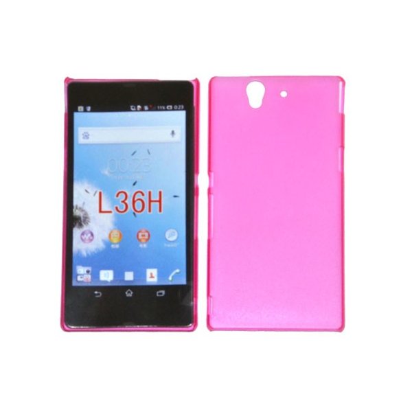 CUSTODIA BACK RIGIDA SLIM DA 0,35mm per SONY XPERIA Z, LT36I, L36H, C6603 COLORE ROSA