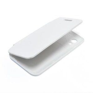 CUSTODIA ORIZZONTALE FLIP COVER per SAMSUNG S5830 GALAXY ACE COLORE BIANCO