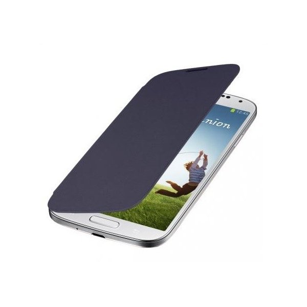 CUSTODIA ORIZZONTALE FLIP COVER per SAMSUNG I9500 GALAXY S4, I9505, I9502 COLORE BLU