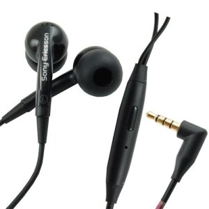 AURICOLARE STEREO con CONNETTORE JACK 3,5mm - GOMMINI E TASTO DI RISPOSTA COLORE NERO ORIGINALE SONY MH-650 BULK