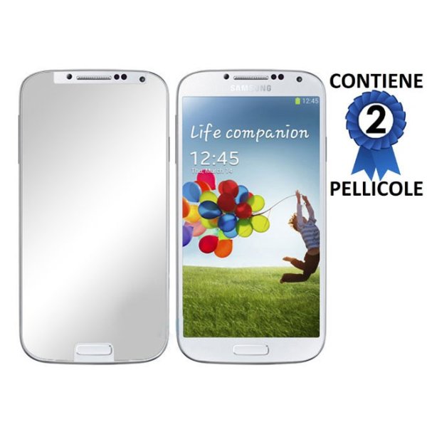 PELLICOLA PROTEGGI DISPLAY A SPECCHIO SAMSUNG I9500 GALAXY S4, I9505, I9502 CONFEZIONE 2 PEZZI