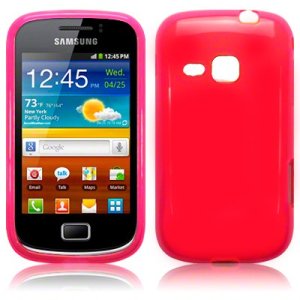 CUSTODIA GEL TPU SILICONE LUCIDA per SAMSUNG S6500 GALAXY MINI 2 COLORE FUCSIA