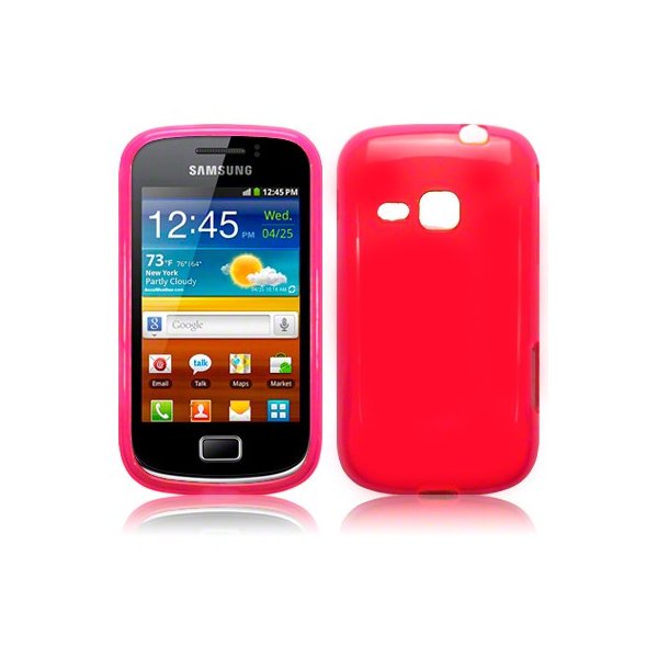 CUSTODIA GEL TPU SILICONE LUCIDA per SAMSUNG S6500 GALAXY MINI 2 COLORE FUCSIA