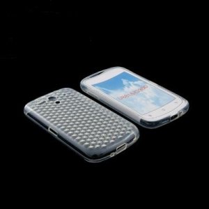 CUSTODIA GEL TPU SILICONE per HUAWEI ASCEND G300, U8818, U8815 COLORE BIANCO