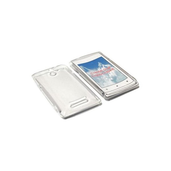 CUSTODIA GEL TPU SILICONE per SONY XPERIA E, C1504, C1505 COLORE BIANCO