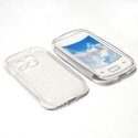 CUSTODIA GEL TPU SILICONE per SAMSUNG S6310 GALAXY YOUNG, S6312 GALAXY YOUNG DUOS COLORE BIANCO