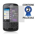 PELLICOLA PROTEGGI DISPLAY BLACKBERRY Q10 CONFEZIONE 2 PEZZI