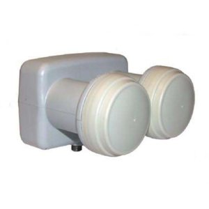 ILLUMINATORE CONVERTITORE UNIVERSALE MONOBLOCCO RICEZIONE 2 SATELLITI (13°-19° EST) ASTRA-HOTBIRD LNB404 DIGIQUEST