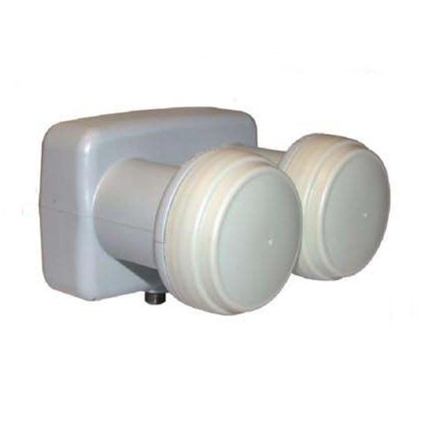 ILLUMINATORE CONVERTITORE UNIVERSALE MONOBLOCCO RICEZIONE 2 SATELLITI (13°-19° EST) ASTRA-HOTBIRD LNB404 DIGIQUEST