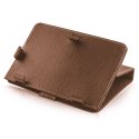 CUSTODIA PELLE UNIVERSALE CON STAND ORIZZONTALE A MOLLE per TABLET DA 7" POLLICI COLORE MARRONE