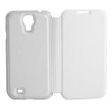 CUSTODIA FLIP BOOK PELLE per SAMSUNG I9500 GALAXY S4, I9505, I9502 COLORE BIANCO