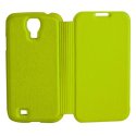 CUSTODIA FLIP BOOK PELLE per SAMSUNG I9500 GALAXY S4, I9505, I9502 COLORE VERDE