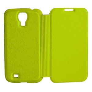 CUSTODIA FLIP BOOK PELLE per SAMSUNG I9500 GALAXY S4, I9505, I9502 COLORE VERDE