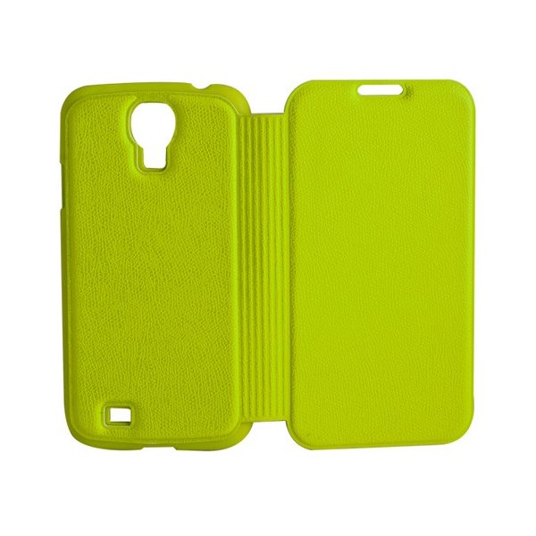 CUSTODIA FLIP BOOK PELLE per SAMSUNG I9500 GALAXY S4, I9505, I9502 COLORE VERDE