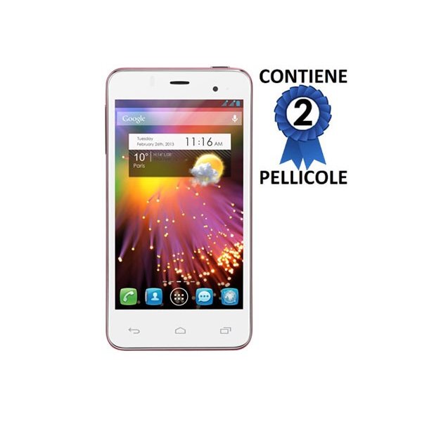 PELLICOLA PROTEGGI DISPLAY per ALCATEL ONE TOUCH STAR 6010 CONFEZIONE 2 PEZZI