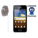 PELLICOLA PROTEGGI DISPLAY ANTI IMPRONTA SAMSUNG I9070 GALAXY S ADVANCED CONFEZIONE 2 PEZZI