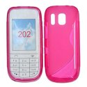 CUSTODIA GEL TPU SILICONE DOUBLE NOKIA ASHA 202 COLORE ROSA