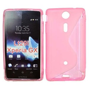 CUSTODIA GEL TPU SILICONE DOUBLE per SONY XPERIA XT LT29I HAYABUSA, XPERIA GX COLORE ROSA