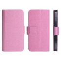 CUSTODIA FLIP ORIZZONTALE SLIM per SAMSUNG I9000 GALAXY S, I9001 GALAXY S PLUS CON STAND E CHIUSURA MAGNETICA COLORE ROSA