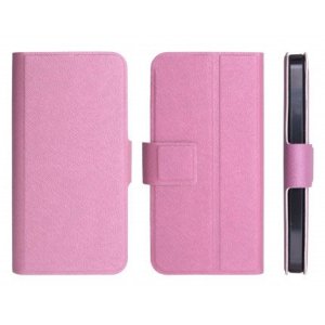 CUSTODIA FLIP ORIZZONTALE SLIM per SAMSUNG I9000 GALAXY S, I9001 GALAXY S PLUS CON STAND E CHIUSURA MAGNETICA COLORE ROSA