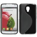 CUSTODIA GEL TPU SILICONE DOUBLE per LG L7 II DUAL, P715 COLORE NERO