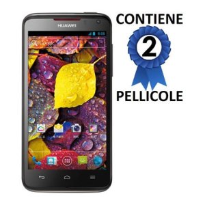 PELLICOLA PROTEGGI DISPLAY HUAWEI ASCEND D1 QUAD XL, U9500E CONFEZIONE 2 PEZZI