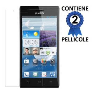 PELLICOLA PROTEGGI DISPLAY HUAWEI ASCEND P2 CONFEZIONE 2 PEZZI