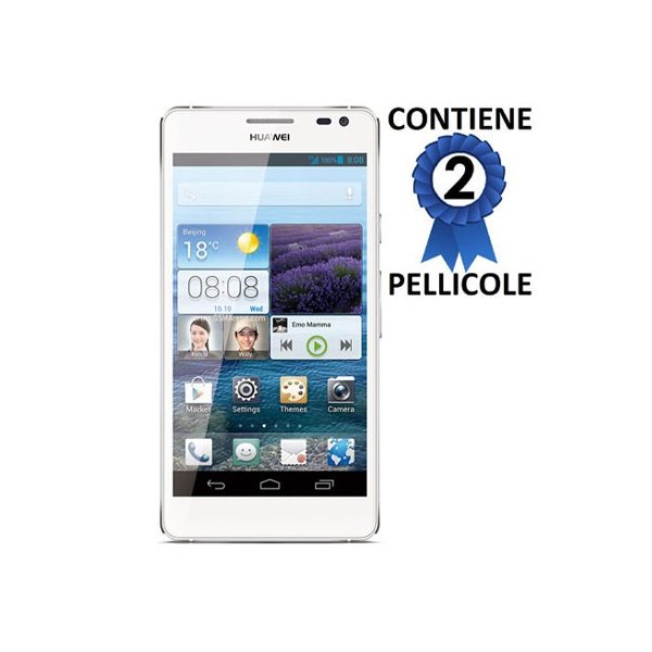 PELLICOLA PROTEGGI DISPLAY HUAWEI ASCEND D2 CONFEZIONE 2 PEZZI