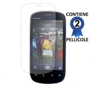 PELLICOLA PROTEGGI DISPLAY HUAWEI U8850 VISION CONFEZIONE 2 PEZZI