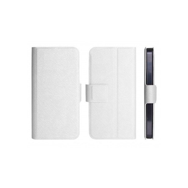 CUSTODIA FLIP ORIZZONTALE SLIM per HTC ONE X, ONE X+ CON STAND E CHIUSURA MAGNETICA COLORE BIANCO