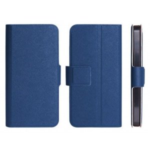 CUSTODIA FLIP ORIZZONTALE SLIM per HTC ONE X, ONE X+ CON STAND E CHIUSURA MAGNETICA COLORE BLU