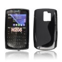 CUSTODIA GEL TPU SILICONE DOUBLE per NOKIA ASHA 205 COLORE NERO