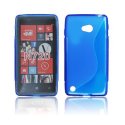 CUSTODIA GEL TPU SILICONE DOUBLE per NOKIA LUMIA 720 COLORE BLU