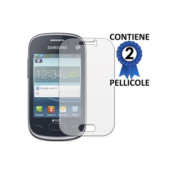 PELLICOLA PROTEGGI DISPLAY SAMSUNG S3802 REX 70, S3800 CONFEZIONE 2 PEZZI