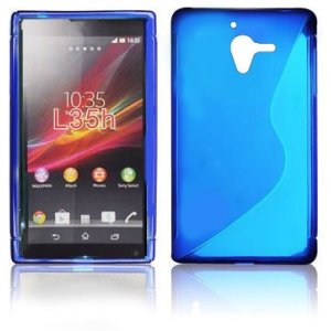 CUSTODIA GEL TPU SILICONE DOUBLE per SONY XPERIA ZL LTE, C6503, C6502, C6506, HSPA+, L35H COLORE BLU