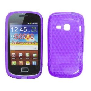 CUSTODIA GEL TPU SILICONE per SAMSUNG S6500 GALAXY MINI 2 COLORE VIOLA