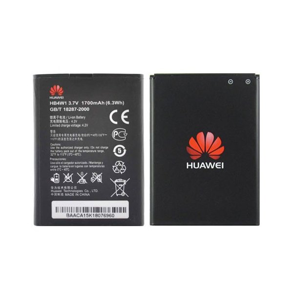 BATTERIA ORIGINALE HUAWEI HB4W1 per ASCEND Y530, ASCEND G510 T8951, ASCEND G525 DUAL SIM 1700mAh LI-ION BULK