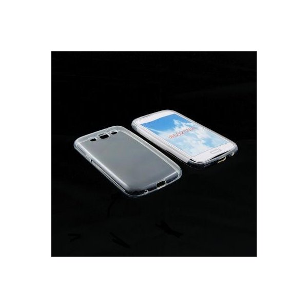 CUSTODIA GEL TPU SILICONE per SAMSUNG I8550 GALAXY WIN, I8552, SAMSUNG GALAXY GRAND QUATTRO COLORE BIANCO