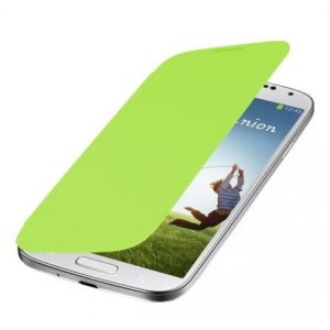 CUSTODIA ORIZZONTALE FLIP COVER per SAMSUNG I9500 GALAXY S4, I9505, I9502 COLORE VERDE