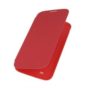 CUSTODIA ORIZZONTALE FLIP COVER per SAMSUNG I9500 GALAXY S4, I9505, I9502 COLORE ROSSO