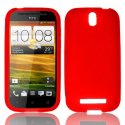 CUSTODIA GEL TPU SILICONE LUCIDA per HTC ONE SV COLORE ROSSO