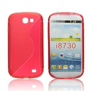 CUSTODIA GEL TPU SILICONE DOUBLE per SAMSUNG I8730 GALAXY EXPRESS COLORE ROSSO