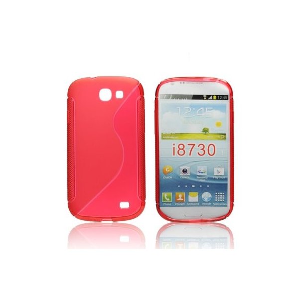 CUSTODIA GEL TPU SILICONE DOUBLE per SAMSUNG I8730 GALAXY EXPRESS COLORE ROSSO