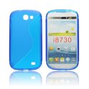 CUSTODIA GEL TPU SILICONE DOUBLE per SAMSUNG I8730 GALAXY EXPRESS COLORE BLU