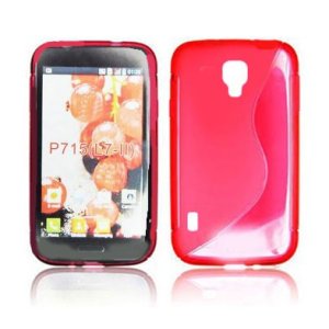 CUSTODIA GEL TPU SILICONE DOUBLE per LG OPTIMUS L7 II DUAL, P715 COLORE ROSSO