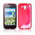 CUSTODIA GEL TPU SILICONE DOUBLE per HUAWEI ASCEND G300, U8818, U8815 COLORE ROSSO