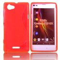 CUSTODIA GEL TPU SILICONE DOUBLE per SONY XPERIA L, C2104, C2105, S36H COLORE ROSSO