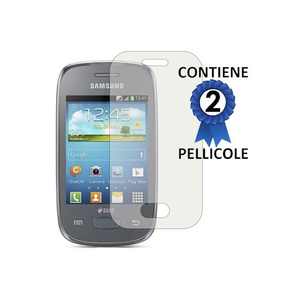 PELLICOLA PROTEGGI DISPLAY SAMSUNG S5310 GALAXY POCKET NEO, S5312 CONFEZIONE 2 PEZZI