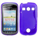 CUSTODIA GEL TPU SILICONE DOUBLE per SAMSUNG S7710 GALAXY XCOVER 2 COLORE BLU