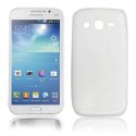 CUSTODIA GEL TPU SILICONE DOUBLE per SAMSUNG I9150 GALAXY MEGA 5.8, I9152 COLORE BIANCO